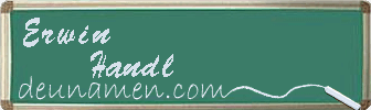 Erwin Handl Visitenkarte